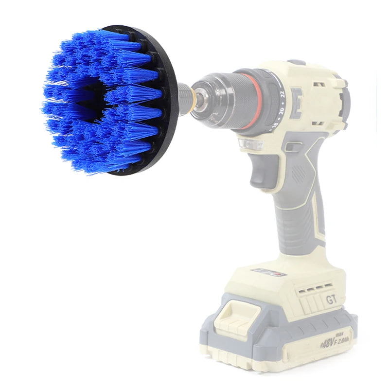 5 Inch Electric Scrubber Brush Drill Brush Plastic Cleaning Brush Tool For Car Tires Nylon Brushes Car Detailing Accessories