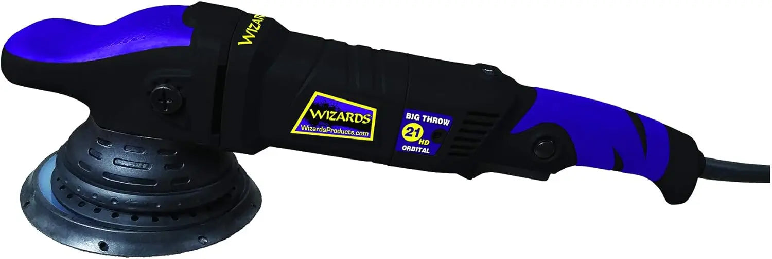 Wizards Buffing Kits Da Polisher Scratch And Swirl Remover Kit With Big Throw Polisher - 7 Piece Car Detailing Kit With Car