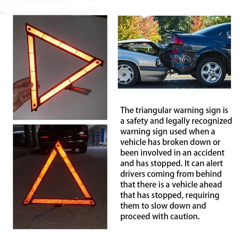 DREAMWEAVER - FOLDABLE CAR WARNING TRIANGLE REFLECTOR