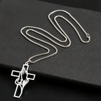 DREAMWEAVER - PRAYING HANDS CROSS CAR CHARM