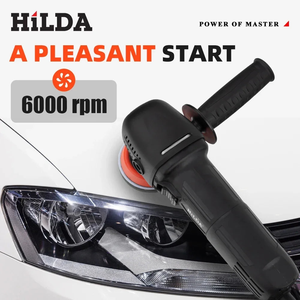 HILDA Car Electric Polisher Buffer Polisher Car Detailing Kit Polishing Pad Car Polishing And Waxing