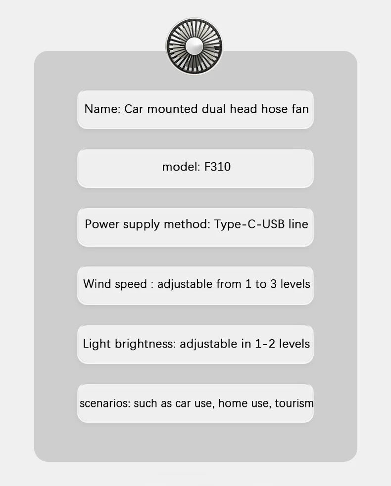 DREAM WEAVER - CAR COOLING FAN DASHBOARD