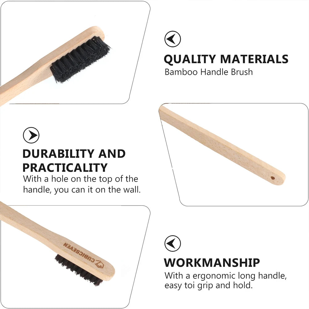 Cubicseven Car Detailing Brush Auto Horsehair Wheel Cleaning Tool Long Handle Easy to Clean Rim Spoke Barrel Car Accessories