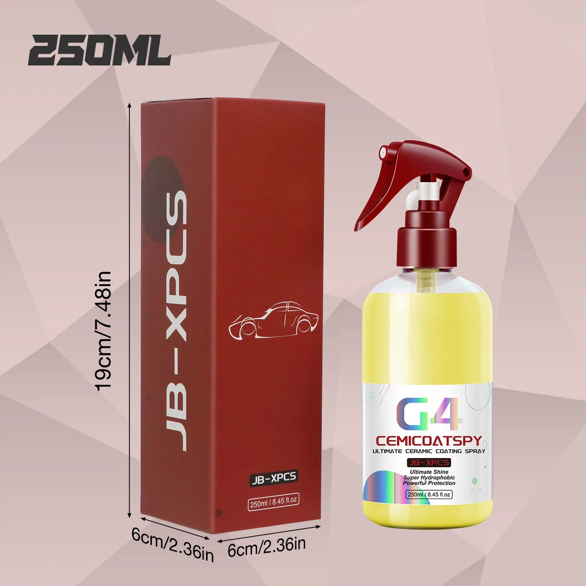 Car Nano Ceramic Wax Coating Spray Crystal Polishing Liquid High Protection Hydrophobic Car Detailing G4 CEMICOATSPY