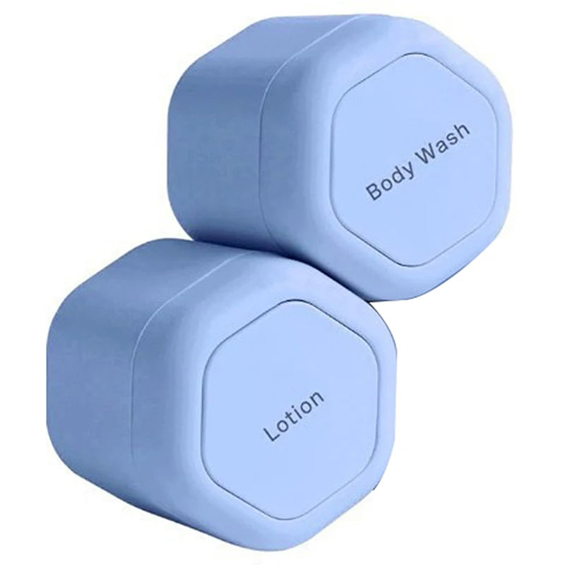 2/3Pcs Magnetic Travel Containers with Lids Cosmetic Dispenser Stacking Design Storage Bottles for Face Cream Sunscreen