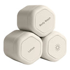 2/3Pcs Magnetic Travel Containers with Lids Cosmetic Dispenser Stacking Design Storage Bottles for Face Cream Sunscreen