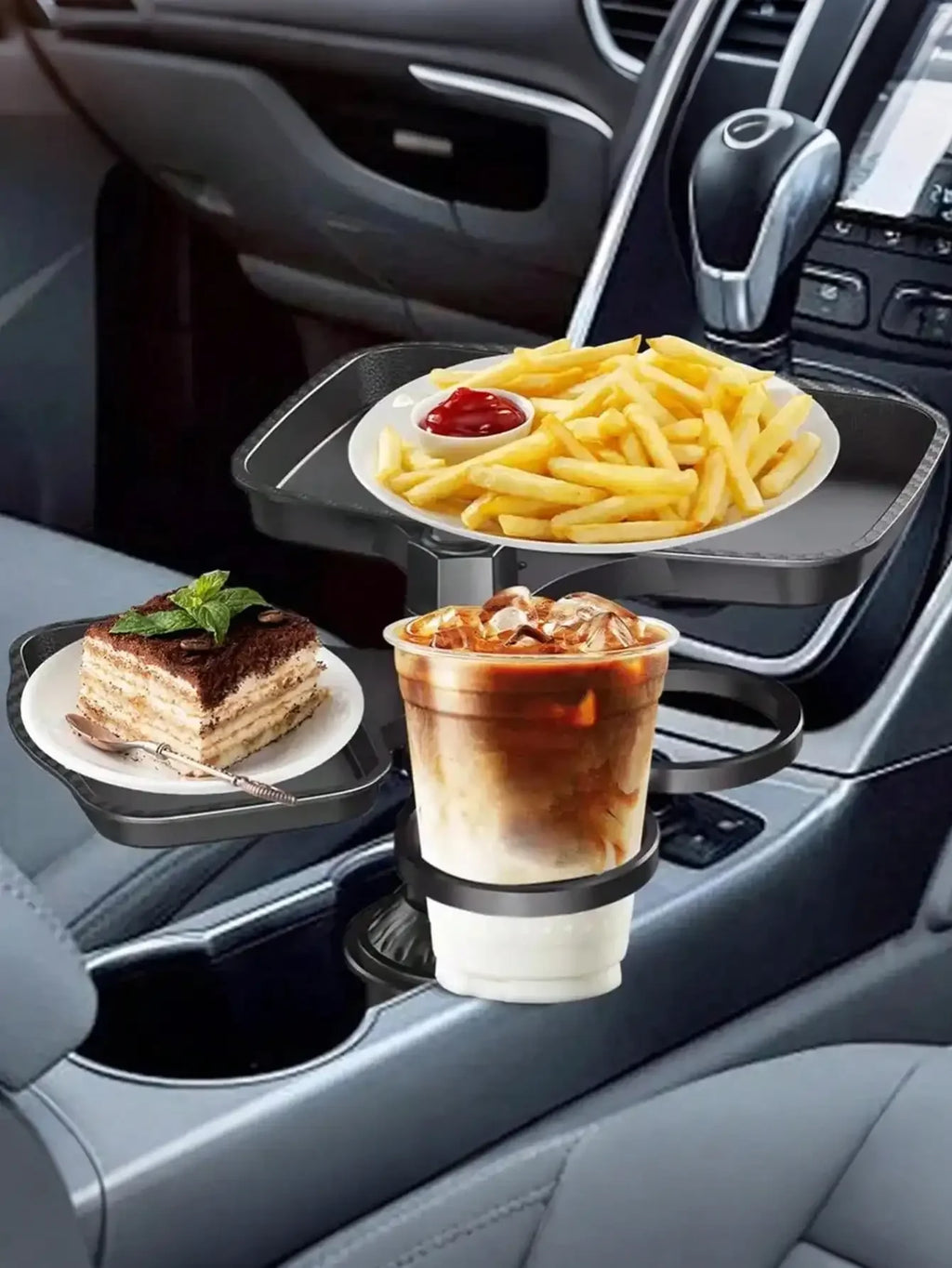 DREAMWEAVER - 3 in 1 360° DETACHABLE CAR CUP HOLDER & FOOD TABLE