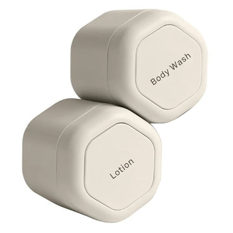2/3Pcs Magnetic Travel Containers with Lids Cosmetic Dispenser Stacking Design Storage Bottles for Face Cream Sunscreen