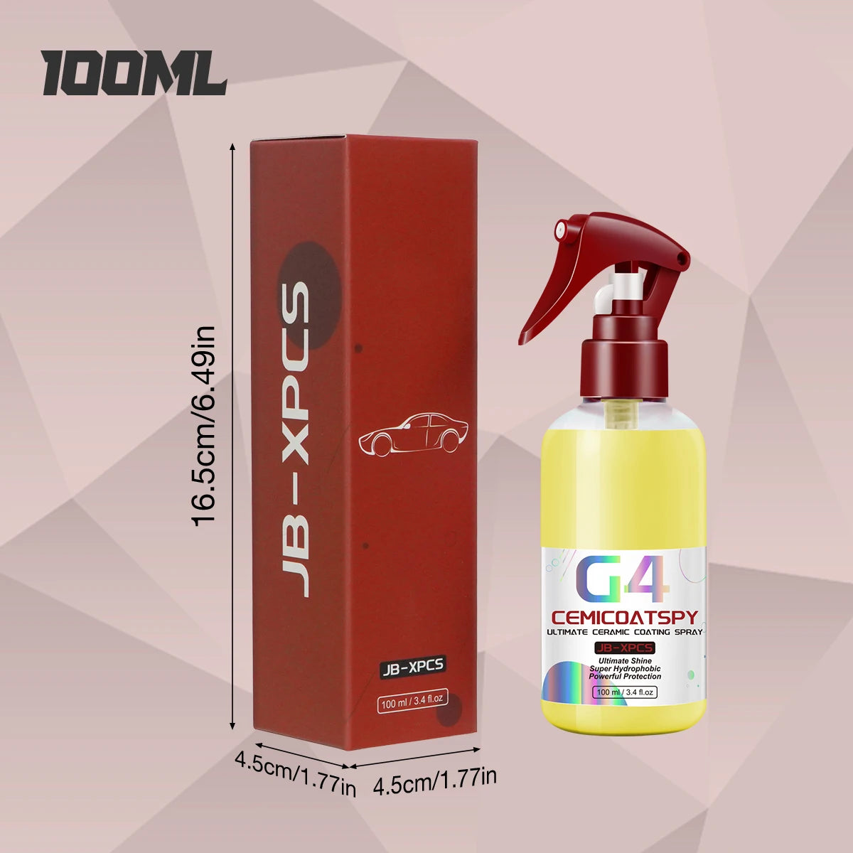 Car Nano Ceramic Wax Coating Spray Crystal Polishing Liquid High Protection Hydrophobic Car Detailing G4 CEMICOATSPY