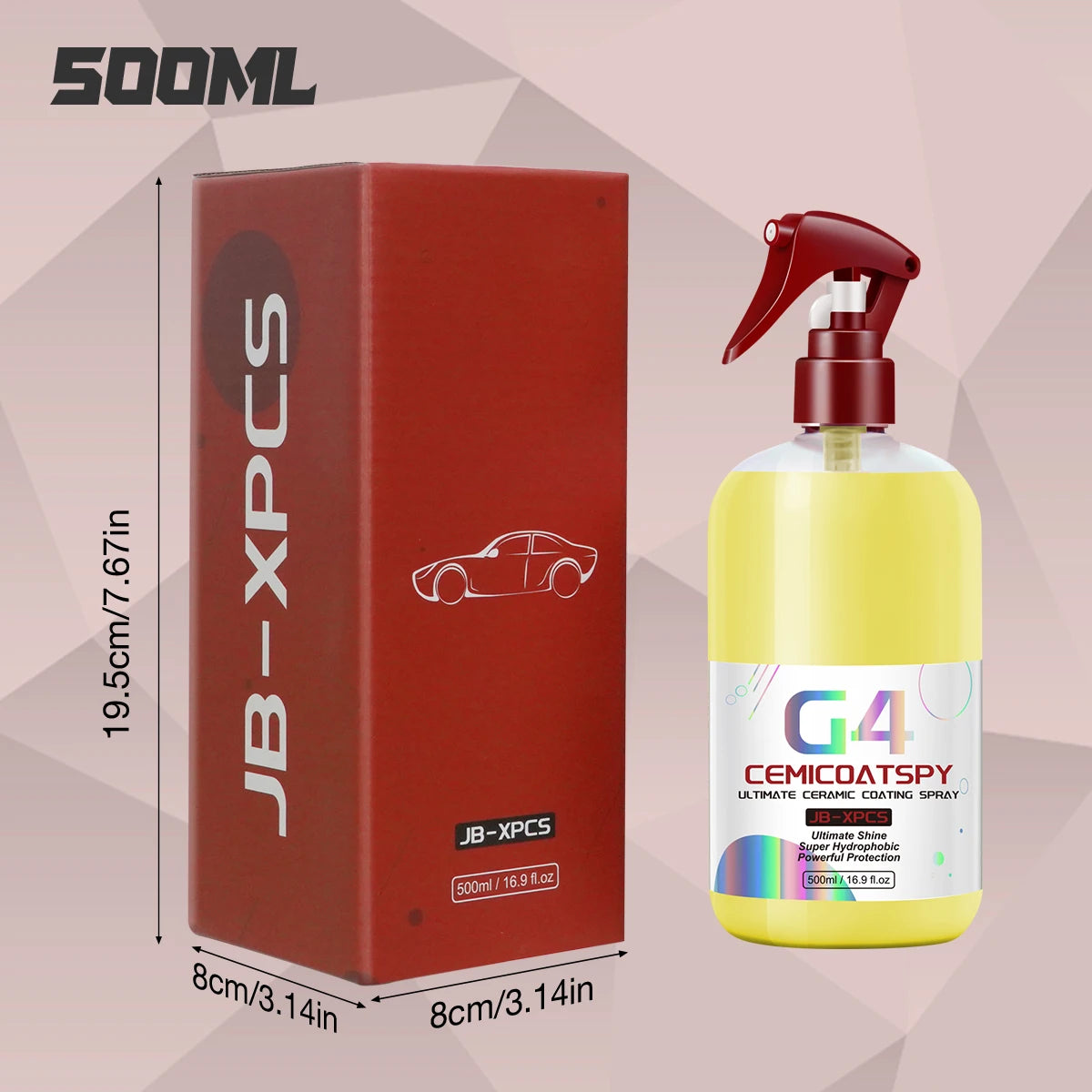 Car Nano Ceramic Wax Coating Spray Crystal Polishing Liquid High Protection Hydrophobic Car Detailing G4 CEMICOATSPY