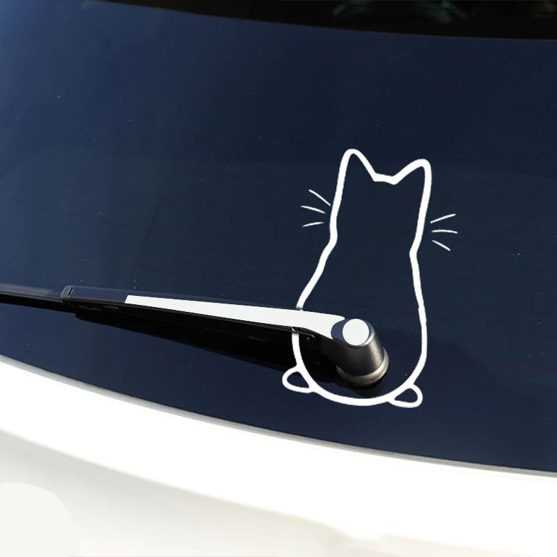 DREAMWEAVER - CUTE CAT CAR  WINDOW DECAL