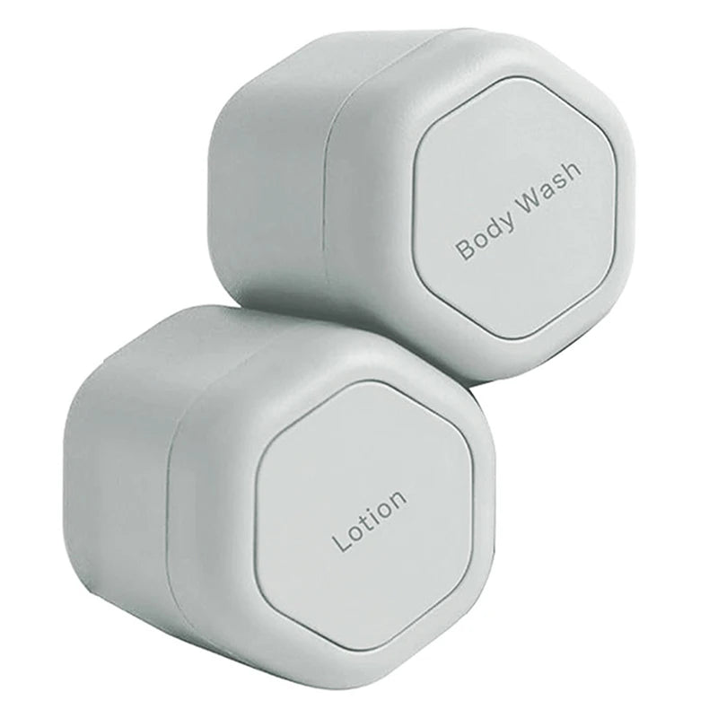 2/3Pcs Magnetic Travel Containers with Lids Cosmetic Dispenser Stacking Design Storage Bottles for Face Cream Sunscreen