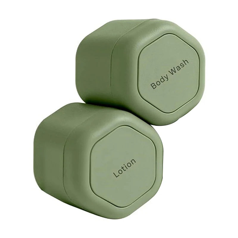 2/3Pcs Magnetic Travel Containers with Lids Cosmetic Dispenser Stacking Design Storage Bottles for Face Cream Sunscreen