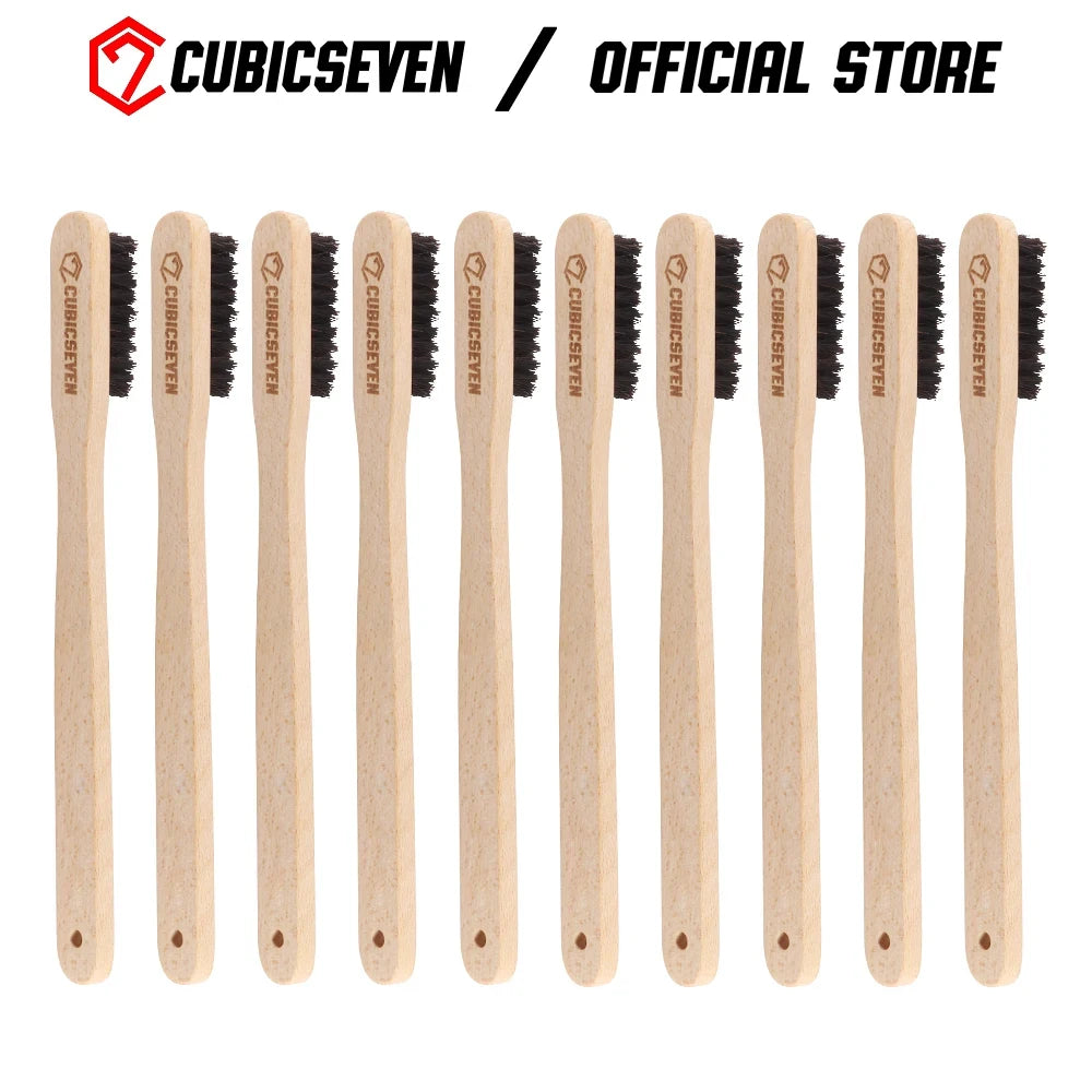 Cubicseven Car Detailing Brush Auto Horsehair Wheel Cleaning Tool Long Handle Easy to Clean Rim Spoke Barrel Car Accessories