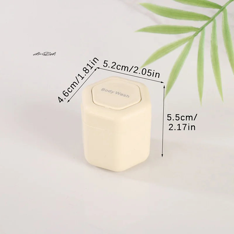 2/3Pcs Magnetic Travel Containers with Lids Cosmetic Dispenser Stacking Design Storage Bottles for Face Cream Sunscreen