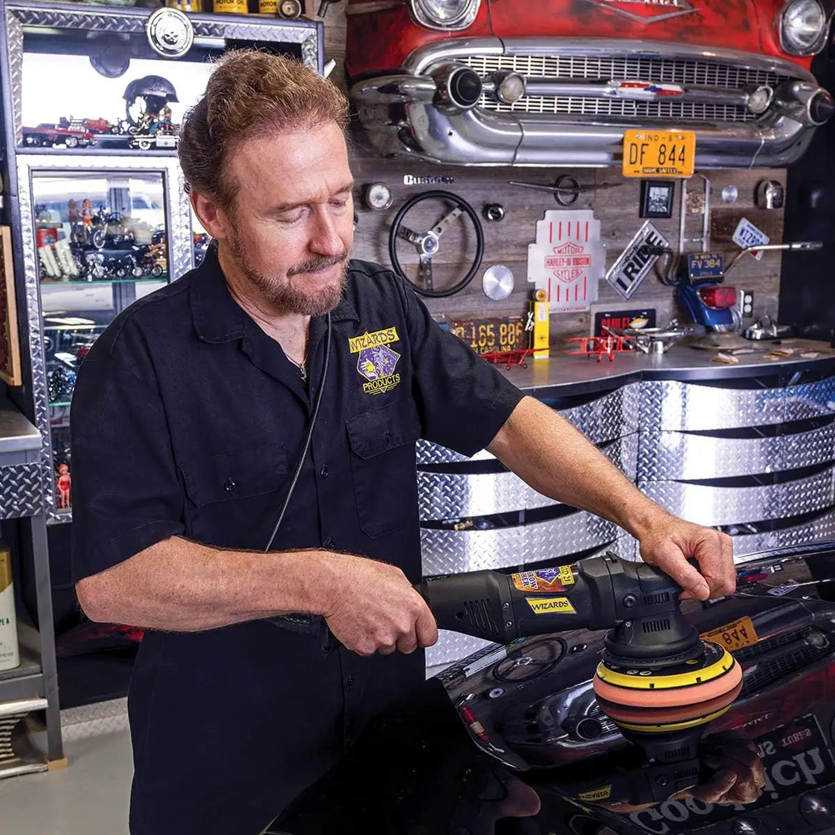 Wizards Buffing Kits Da Polisher Scratch And Swirl Remover Kit With Big Throw Polisher - 7 Piece Car Detailing Kit With Car