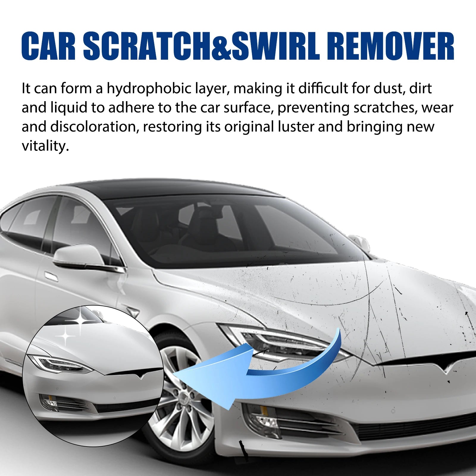 Homonth Car Scratch Repair Cream Auto Paint Repair Essence With Sponge Car Detailing Ceramic Wax Polisher For Cars Accessories