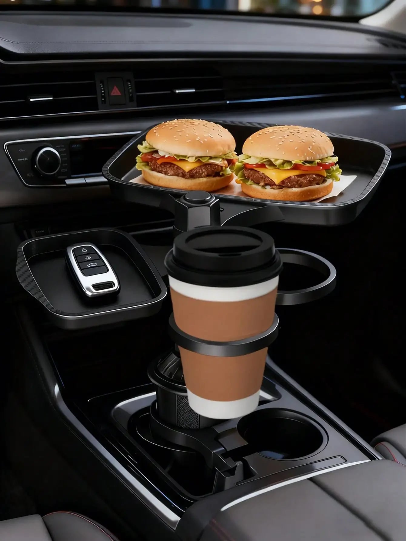 DREAMWEAVER - 3 in 1 360° DETACHABLE CAR CUP HOLDER & FOOD TABLE