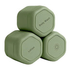 2/3Pcs Magnetic Travel Containers with Lids Cosmetic Dispenser Stacking Design Storage Bottles for Face Cream Sunscreen